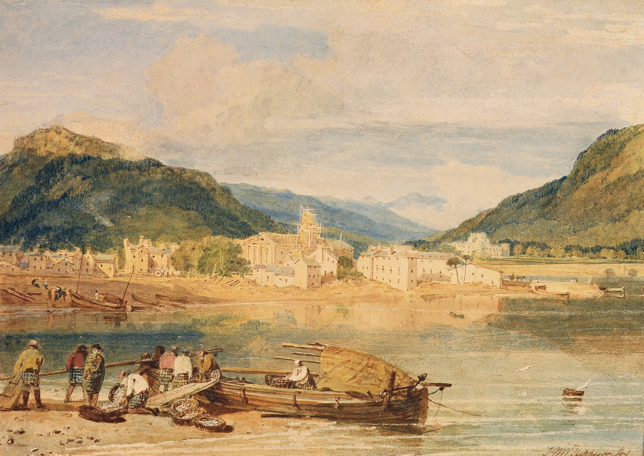 Inverary, Loch Fyne, Argyllshire, 1802 körül (akvarell papíron) alkotó: Joseph Mallord William Turner