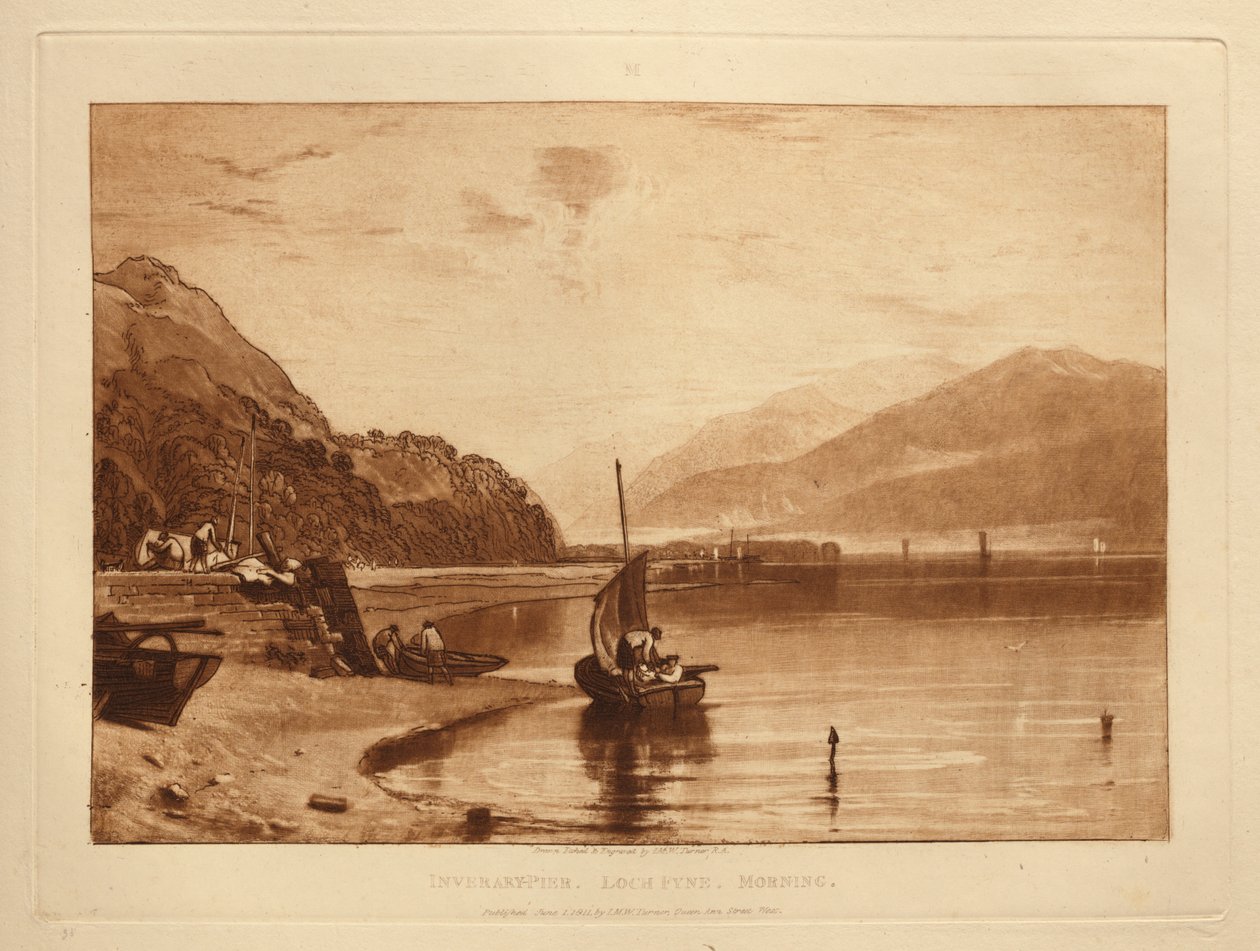 Inverary mólója alkotó: Joseph Mallord William Turner