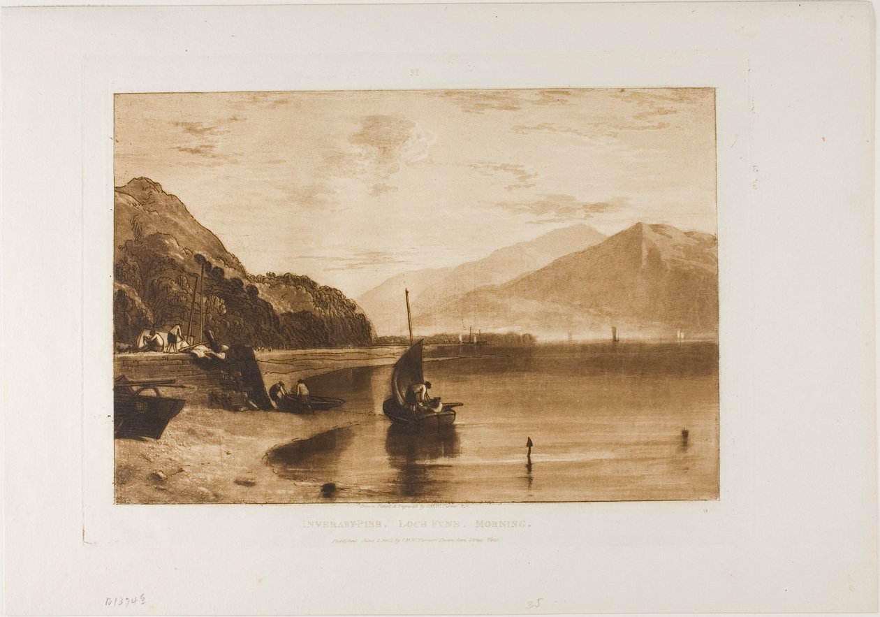 Inverary Pier Loch Fyne, reggel alkotó: Joseph Mallord William Turner