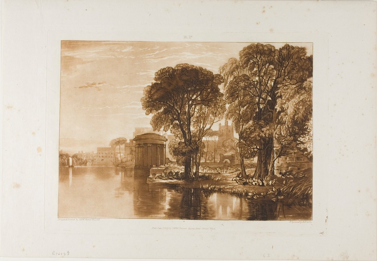 Isleworth, 63-as lemez a Liber Studiorumtól alkotó: Joseph Mallord William Turner