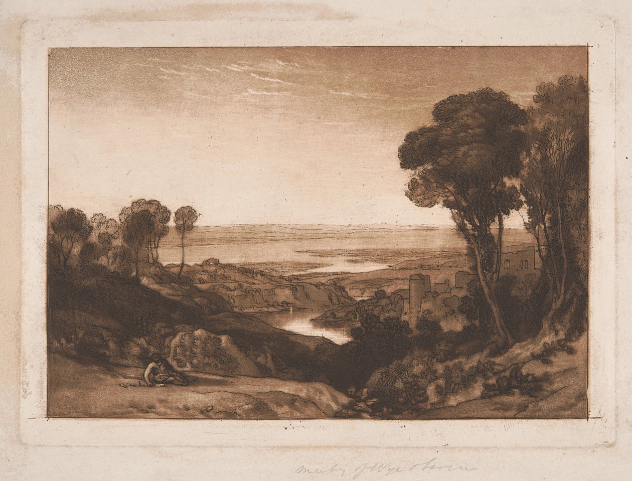 A Severn és a Wye összefolyása alkotó: Joseph Mallord William Turner