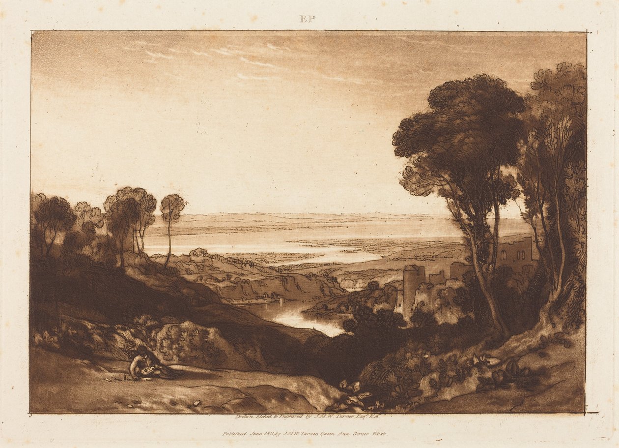 A Severn és a Wye összefolyása alkotó: Joseph Mallord William Turner