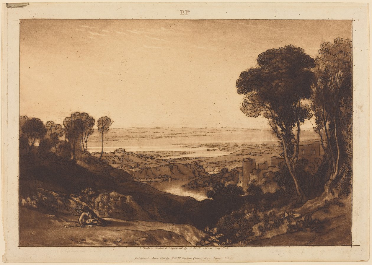 A Severn és a Wye összefolyása alkotó: Joseph Mallord William Turner