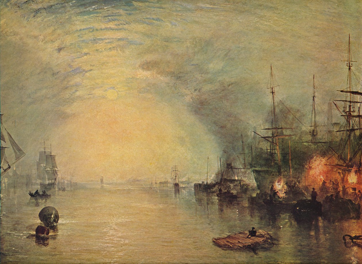 Keelmen Heving in Coals by Moonlight, 1835 alkotó: Joseph Mallord William Turner