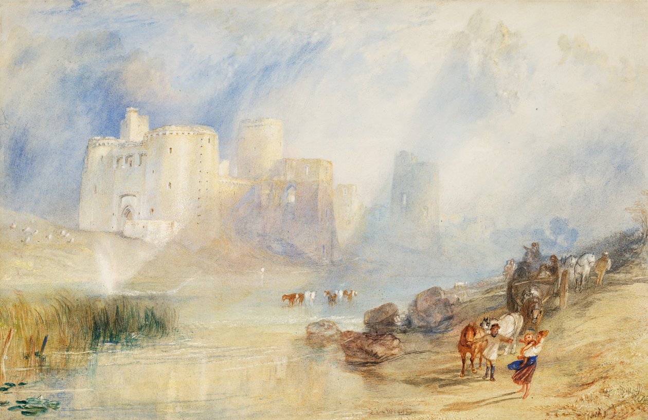 Kidwelly kastély, Carmarthenshire (akvarell) alkotó: Joseph Mallord William Turner