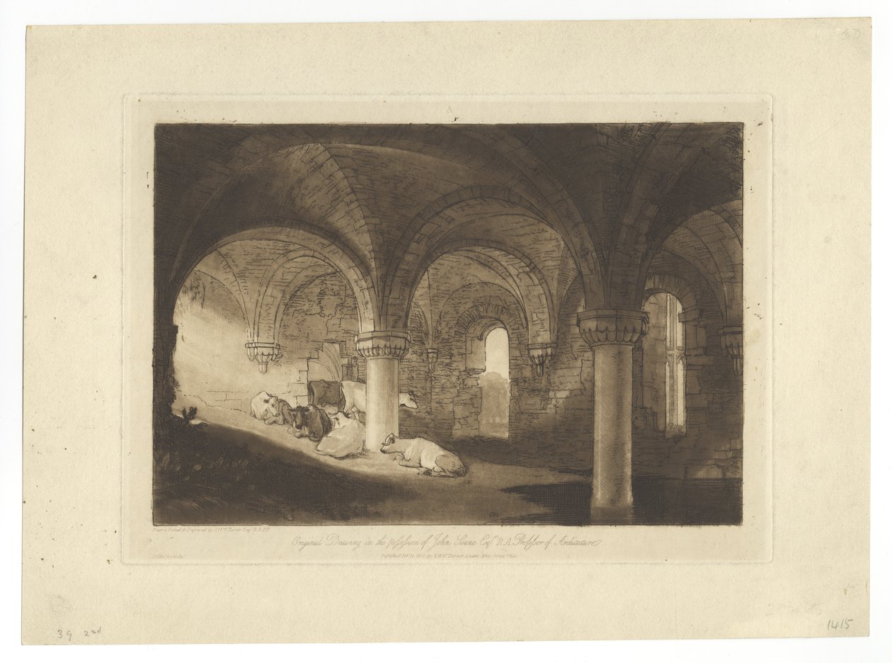 Kirkstall Abbey Crypt alkotó: Joseph Mallord William Turner