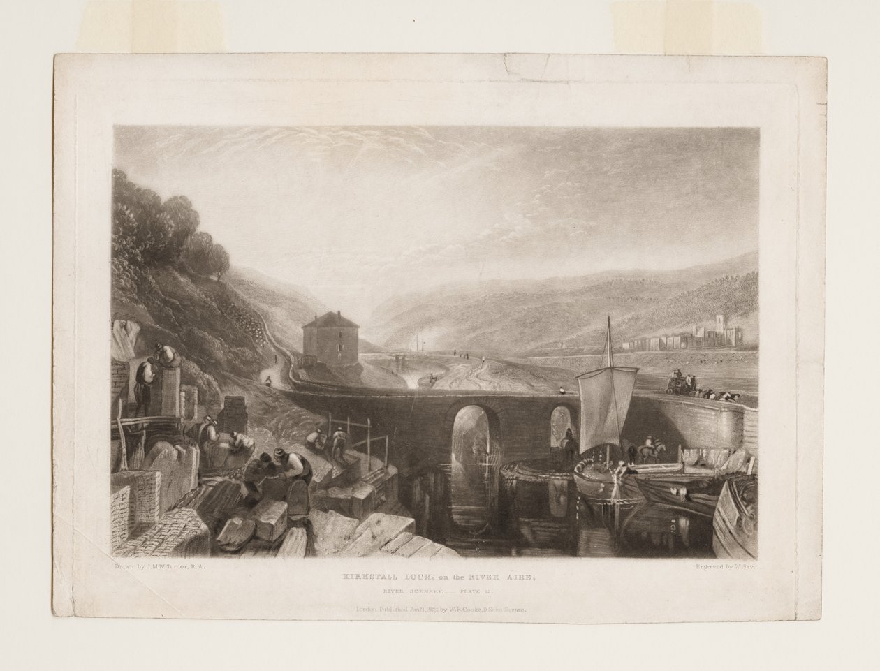 Kirkstall-zsilip az Aire folyón alkotó: Joseph Mallord William Turner