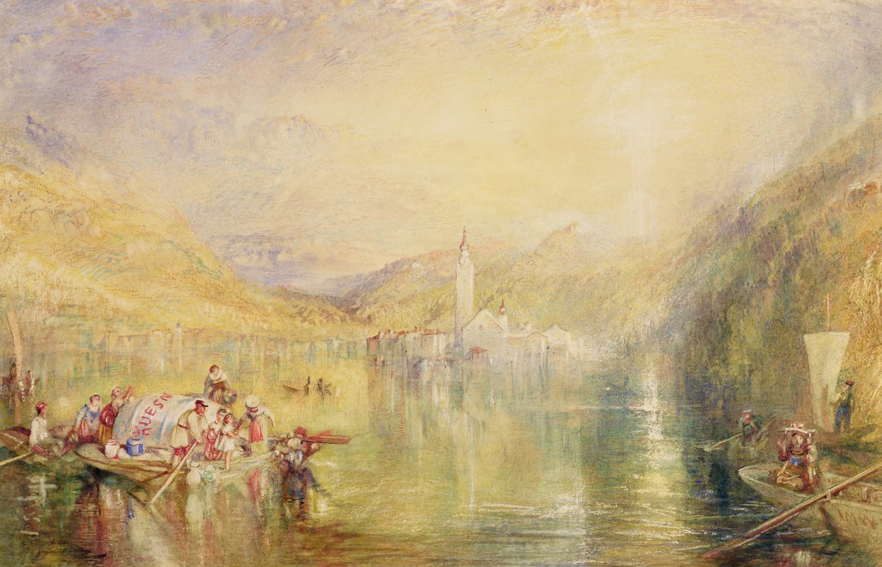 Kussnacht, Luzerni-tó, Svájc alkotó: Joseph Mallord William Turner
