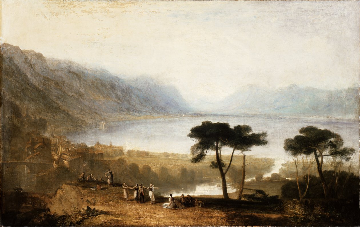 A Genfi-tó Montreux-ből nézve alkotó: Joseph Mallord William Turner
