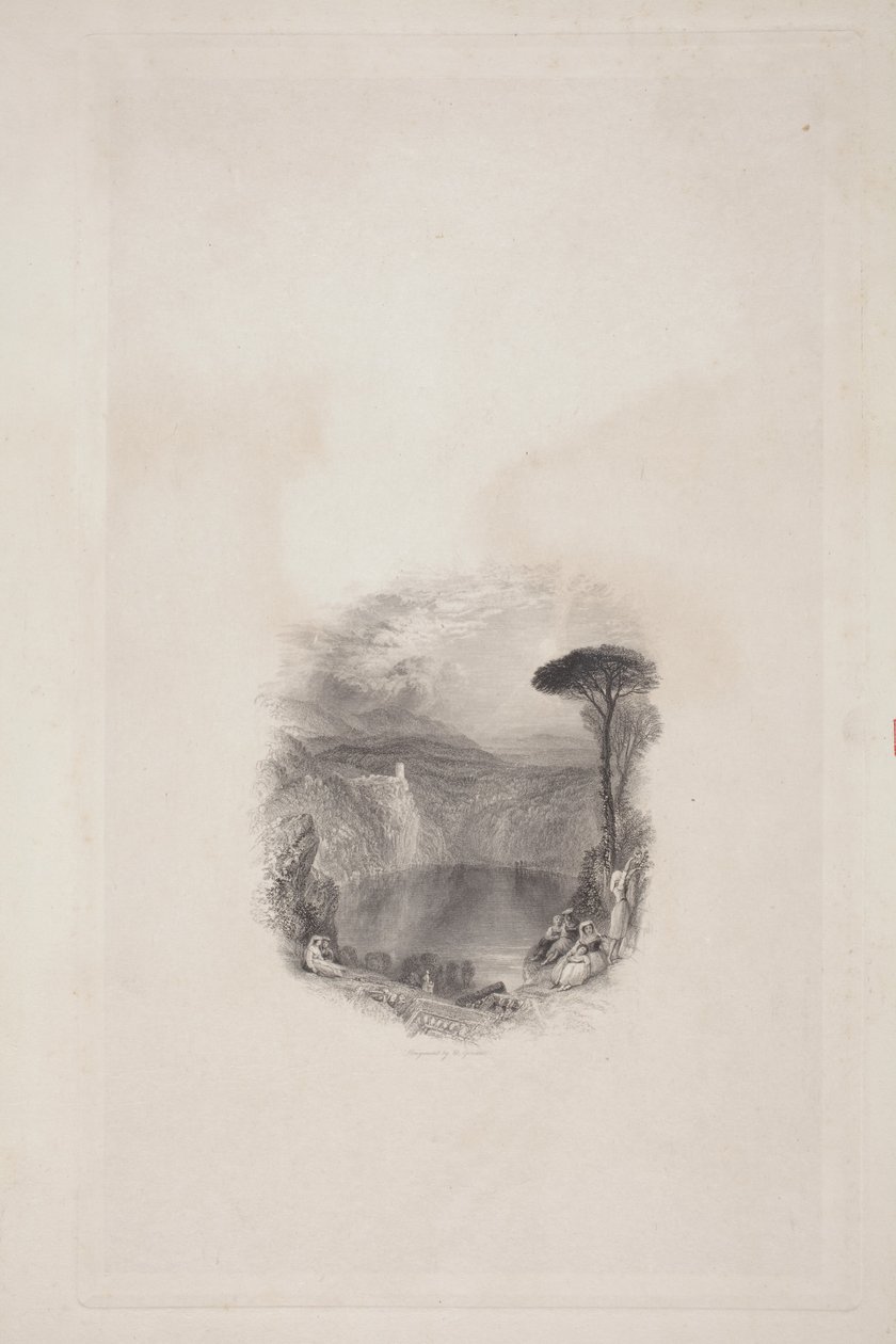 Nemi-tó (Broadley versei) alkotó: Joseph Mallord William Turner