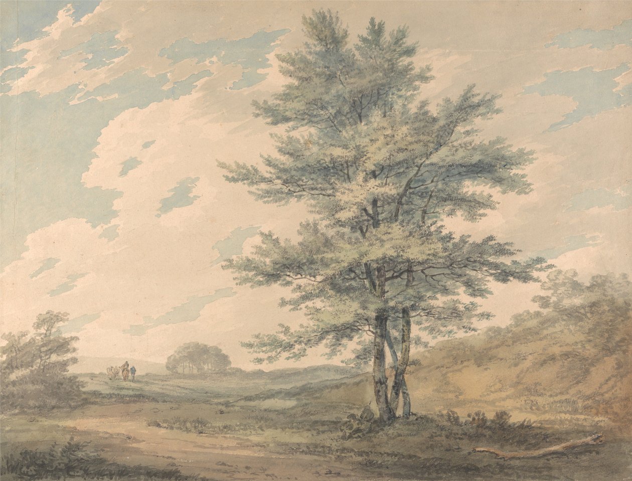 Táj fákkal és alakokkal alkotó: Joseph Mallord William Turner
