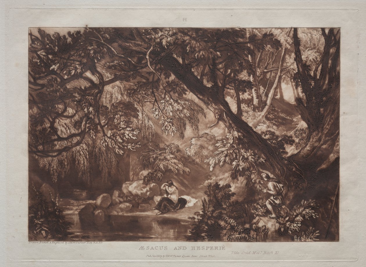 Tanulmányok könyve: Aesacus és Hesperia alkotó: Joseph Mallord William Turner