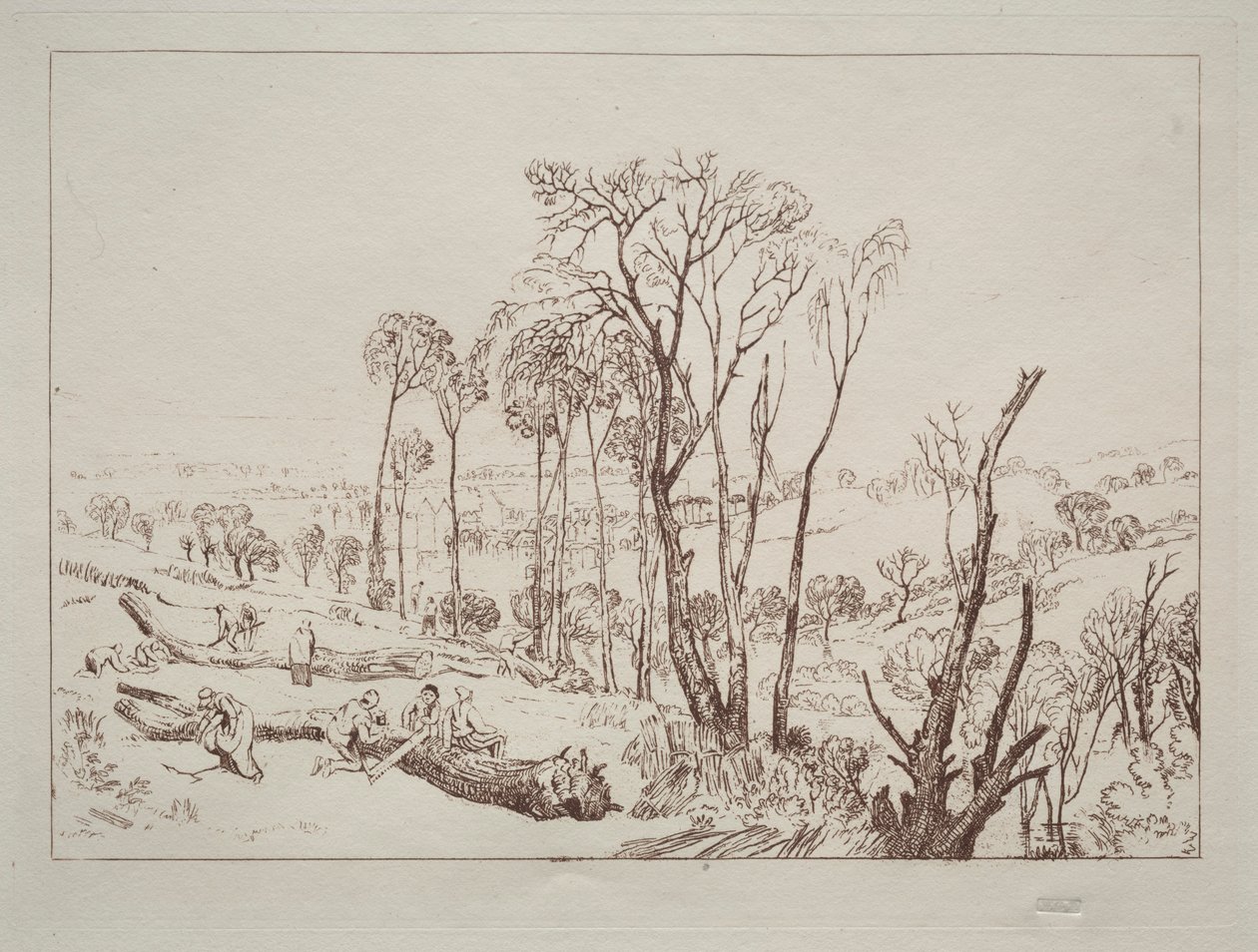 Tanulmányok könyve: Crowhurst, Sussex. alkotó: Joseph Mallord William Turner