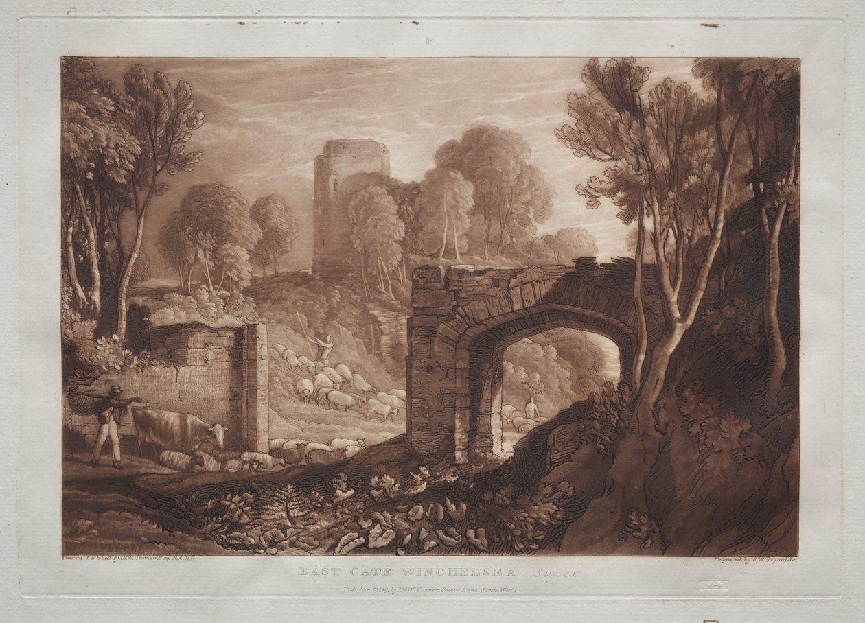 Liber Studioroom: East Gate, Winchelsea, Sussex alkotó: Joseph Mallord William Turner