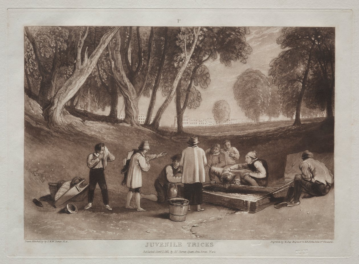Tanulmánykönyv: Fiatalkorúak trükkjei alkotó: Joseph Mallord William Turner