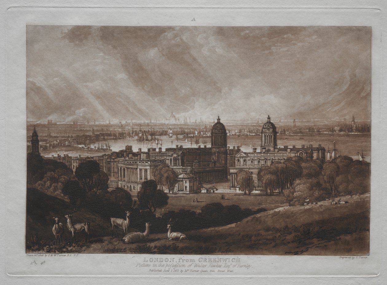 Liber Studiorum: London Greenwichből alkotó: Joseph Mallord William Turner