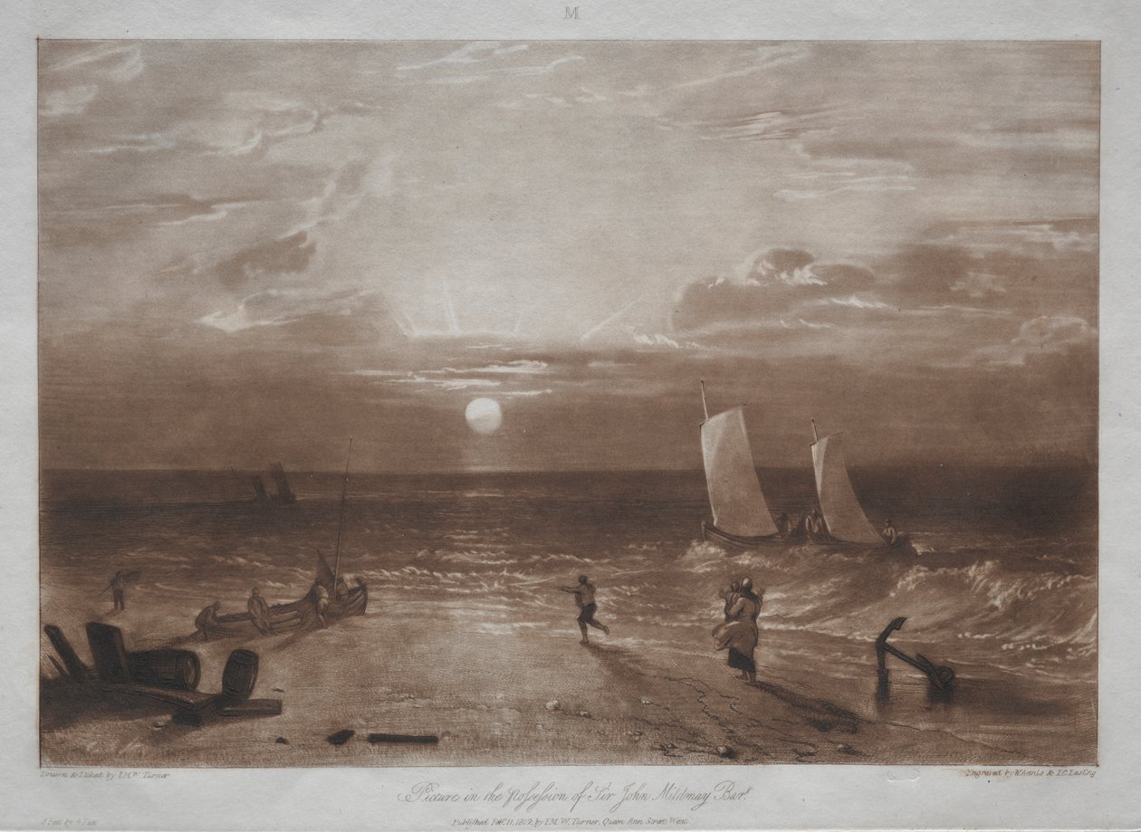 Tanulmánykönyv: Mildmay Sea-piece alkotó: Joseph Mallord William Turner