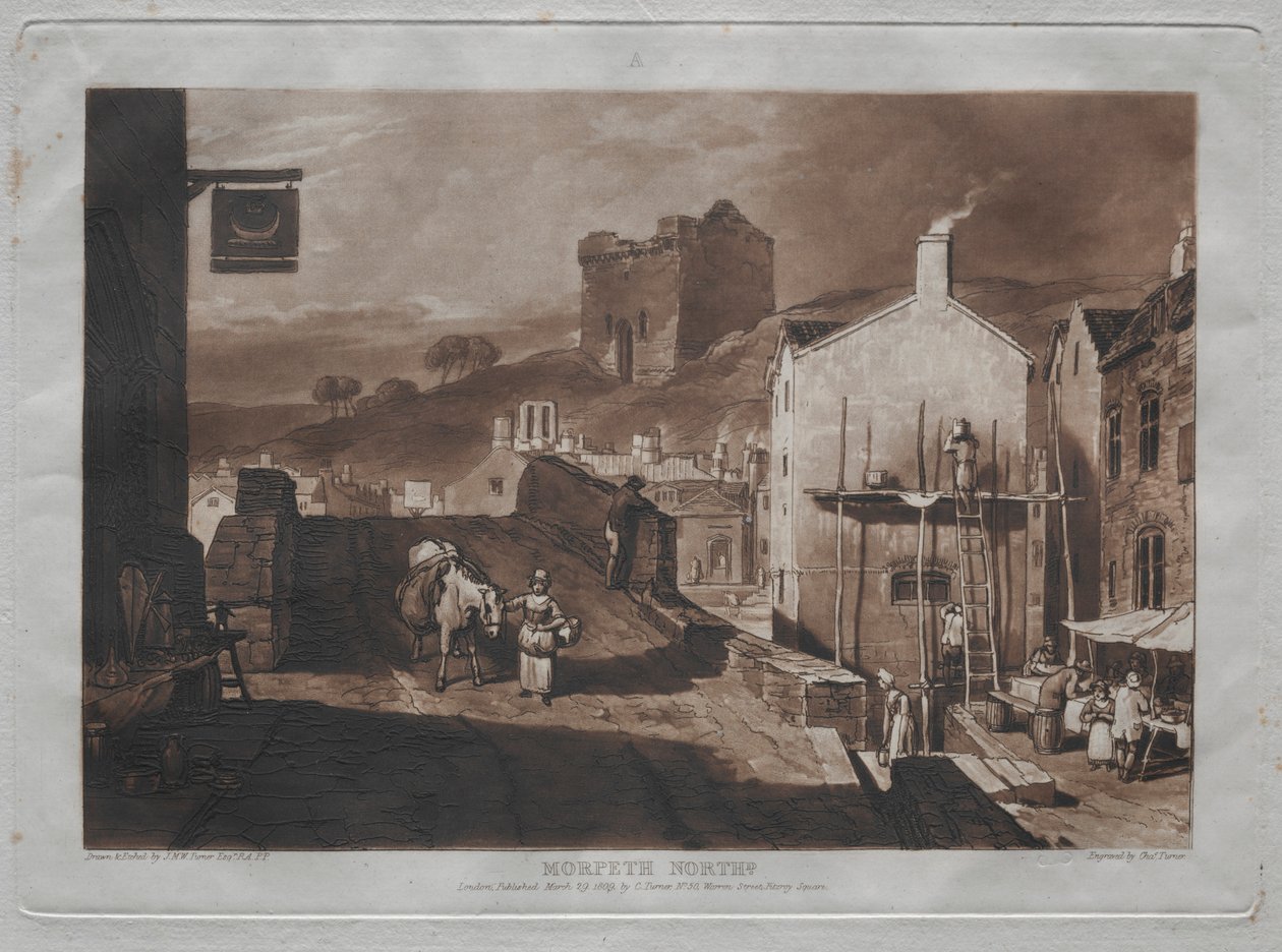 Tanulmányok könyve: Morpeth North alkotó: Joseph Mallord William Turner