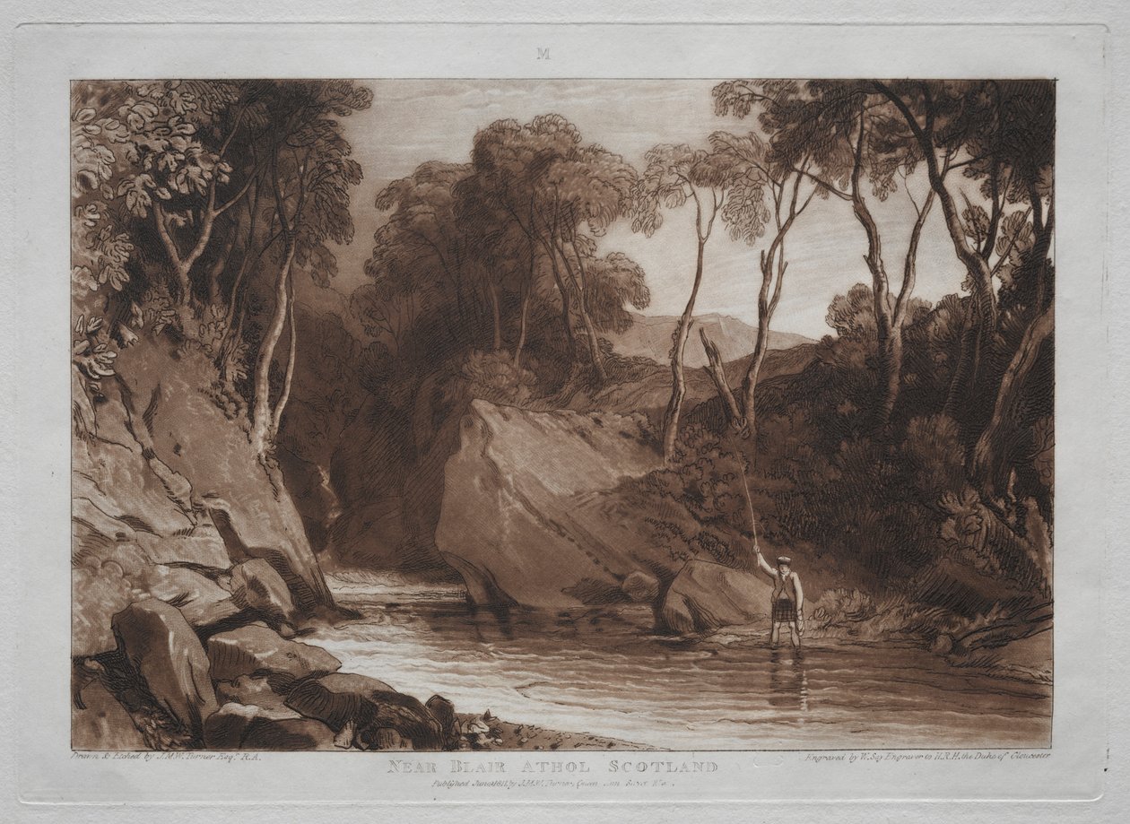 Tanulmányok könyve: Blain Athol közelében, Skóciában alkotó: Joseph Mallord William Turner