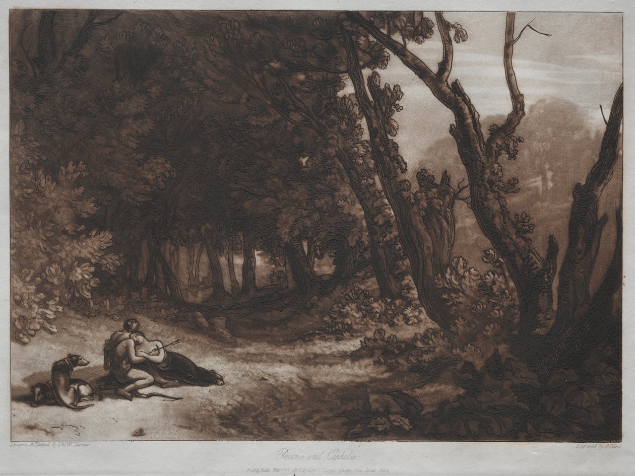 Tanulmányok könyve: Procris és Cephalus alkotó: Joseph Mallord William Turner