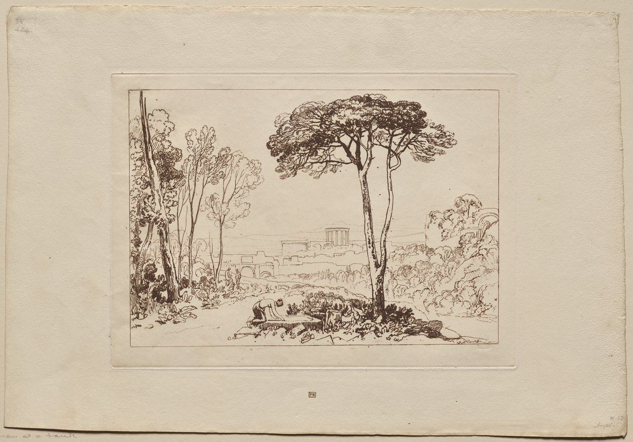 Tanulmánykönyv: Vidéki jelenet alkotó: Joseph Mallord William Turner