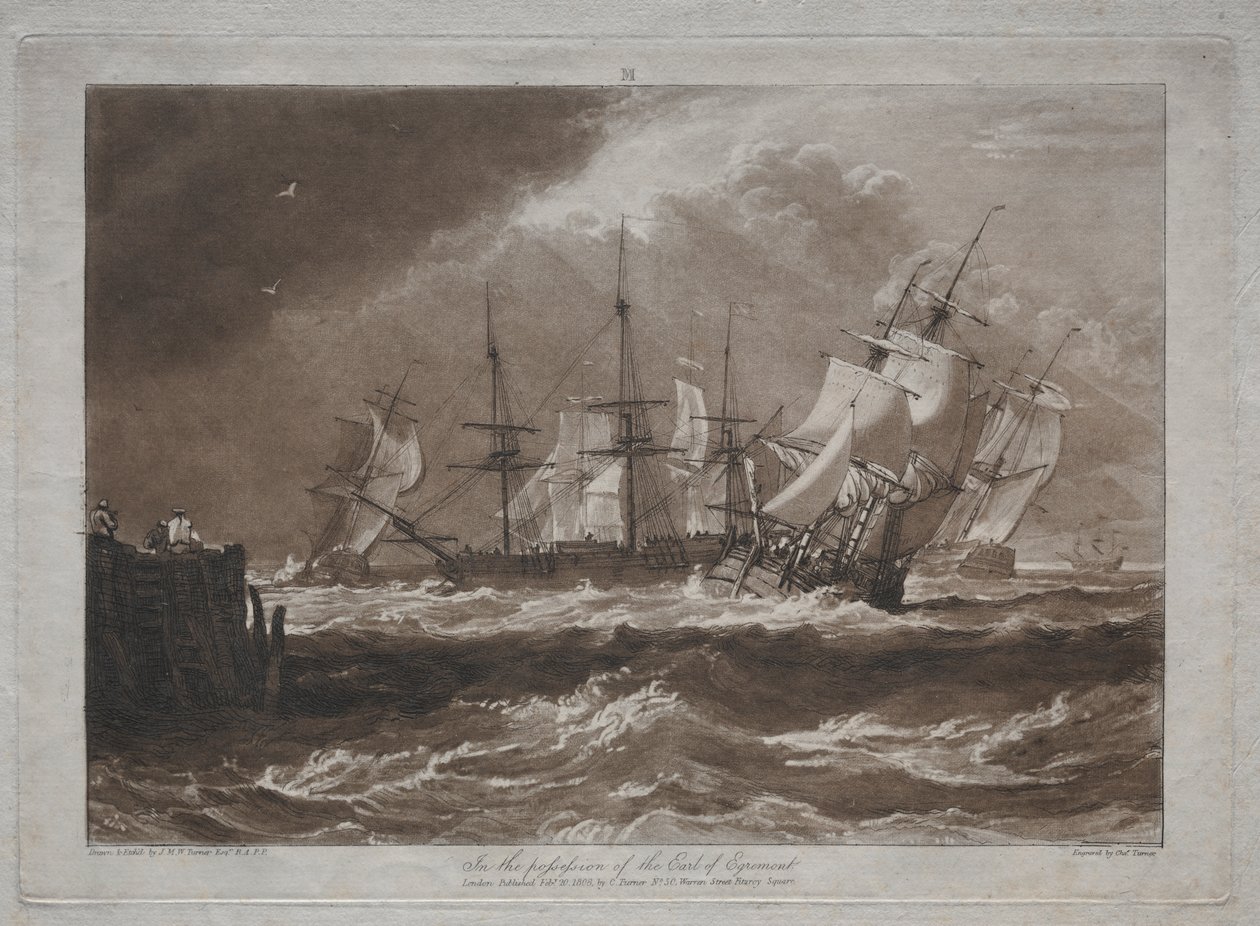 Liber Studiorum: Hajók egy szellőben alkotó: Joseph Mallord William Turner
