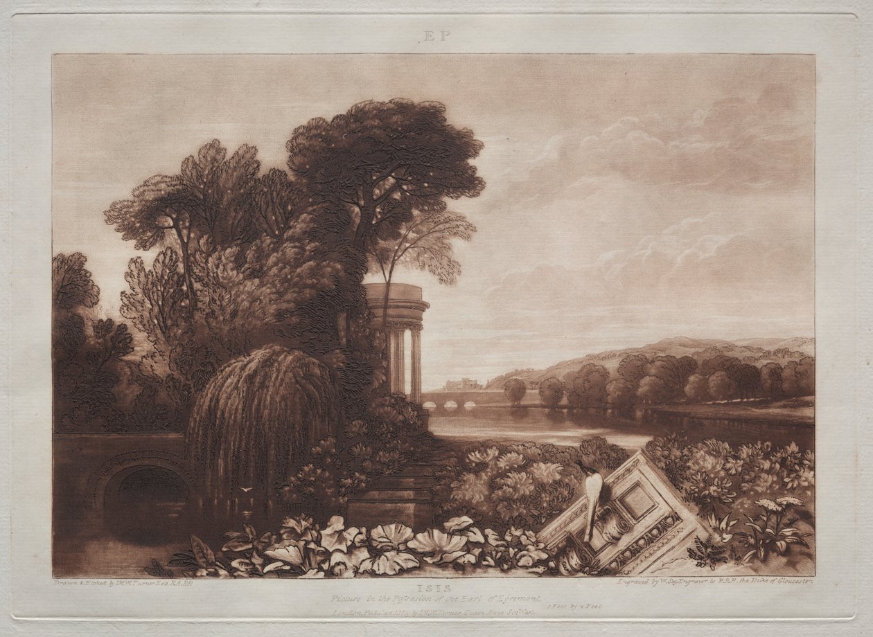 Tanulmányok könyve: Ízisz temploma alkotó: Joseph Mallord William Turner
