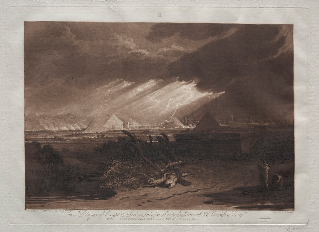 Liber Studiorum: Egyiptom ötödik pestisjárványa alkotó: Joseph Mallord William Turner