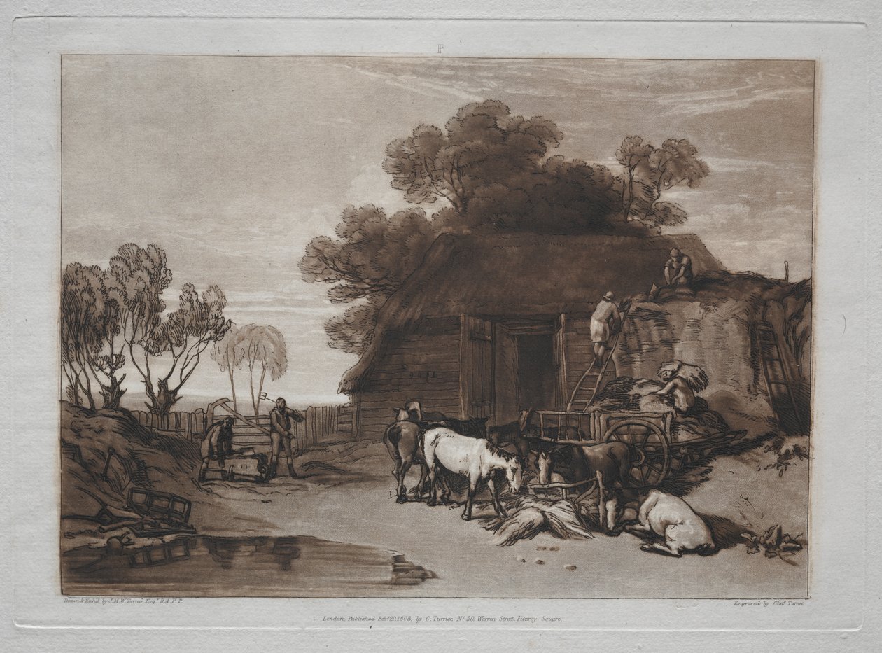 Liber Studiorum: A szalmaudvar alkotó: Joseph Mallord William Turner