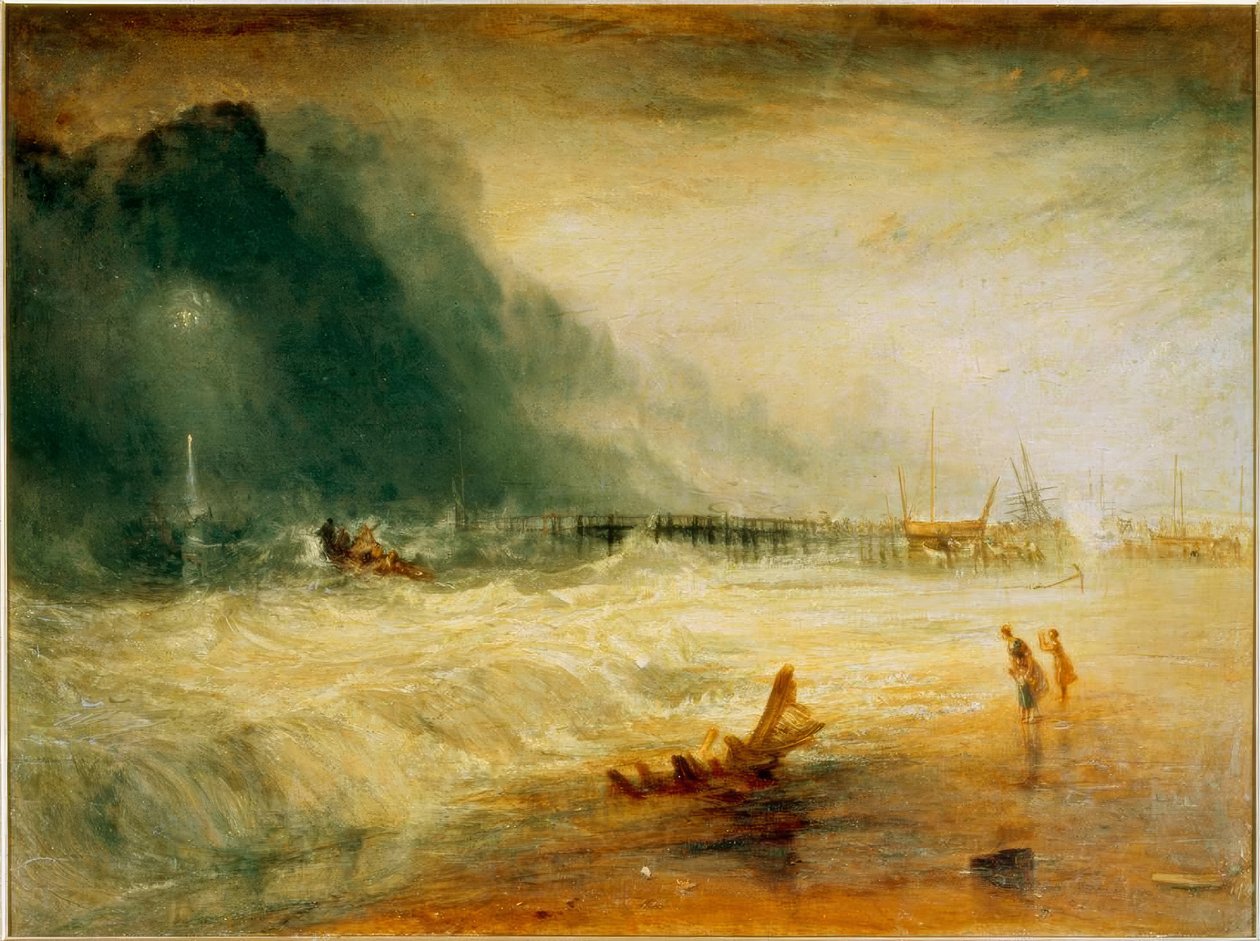 Mentőcsónak és Manby-készülék / Turner. alkotó: Joseph Mallord William Turner
