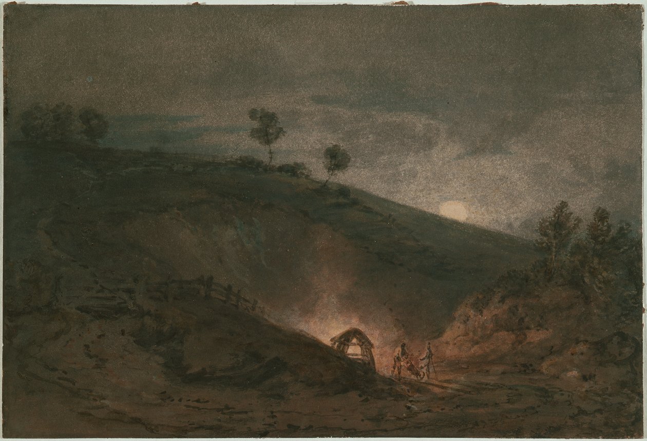 Mészégető a Holdfénytől alkotó: Joseph Mallord William Turner