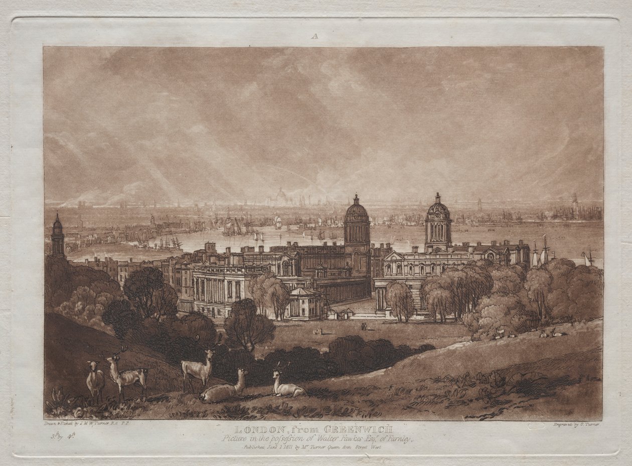 London Greenwichből alkotó: Joseph Mallord William Turner