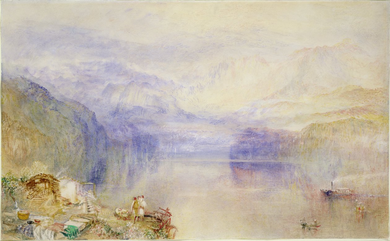 Luzern, naplemente alkotó: Joseph Mallord William Turner