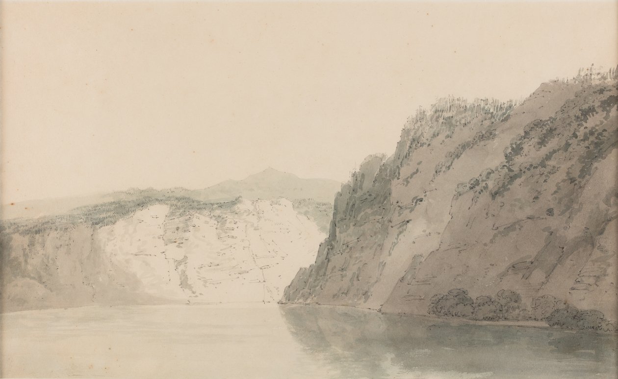 Luzern [vagy Luzern Altdorf mellett], dátum ismeretlen (akvarell, papír) alkotó: Joseph Mallord William Turner