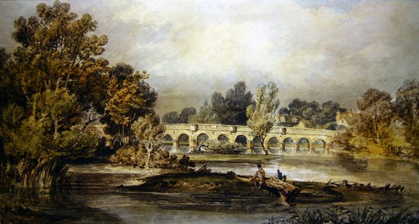 Maidenhead híd (akvarell papíron) alkotó: Joseph Mallord William Turner