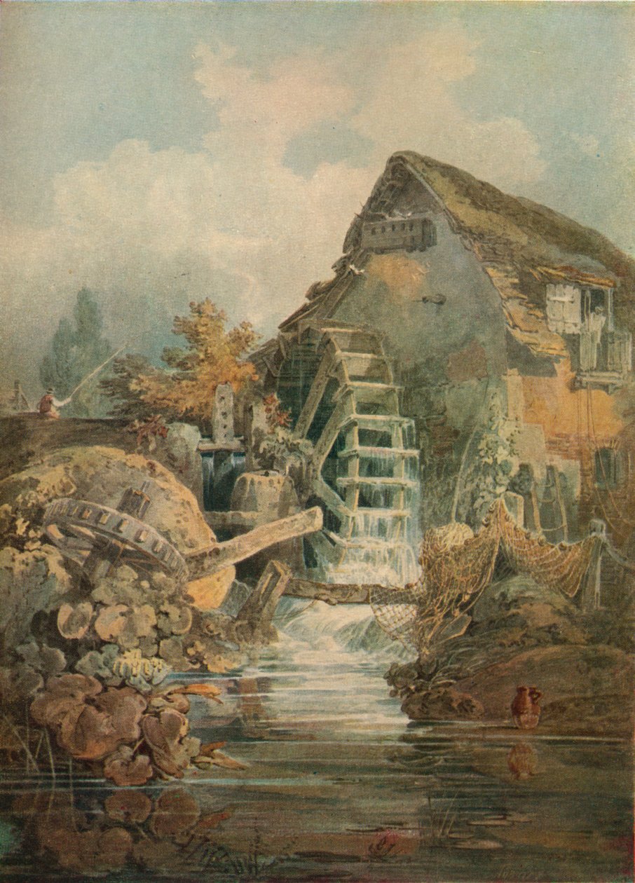 Marford malom, Denbighshire, 1795 alkotó: Joseph Mallord William Turner