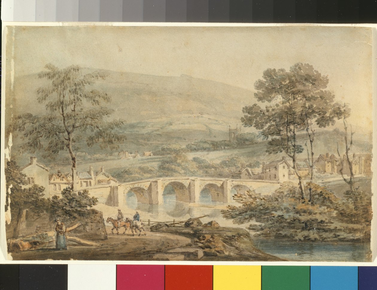 Matlock (akvarell ceruza fölött fehér papíron) alkotó: Joseph Mallord William Turner
