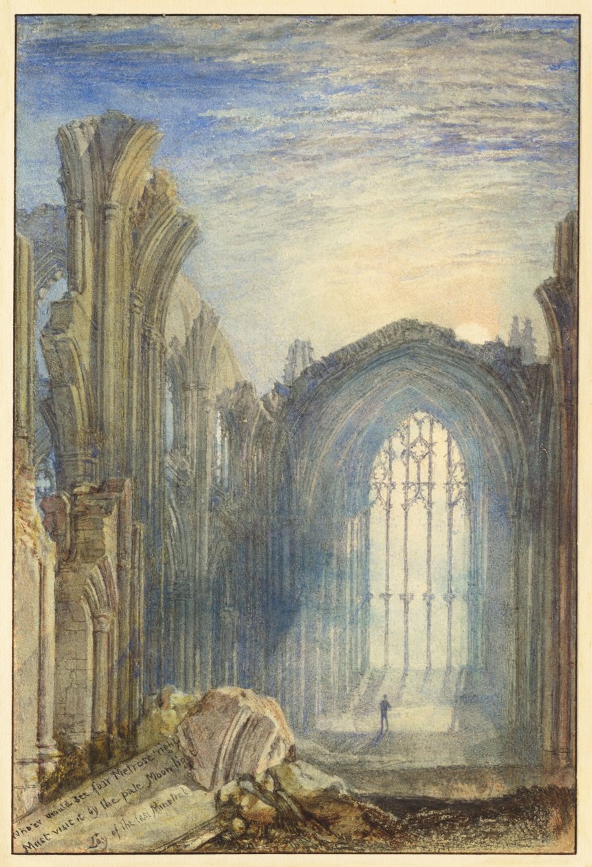 Melrose-apátság alkotó: Joseph Mallord William Turner