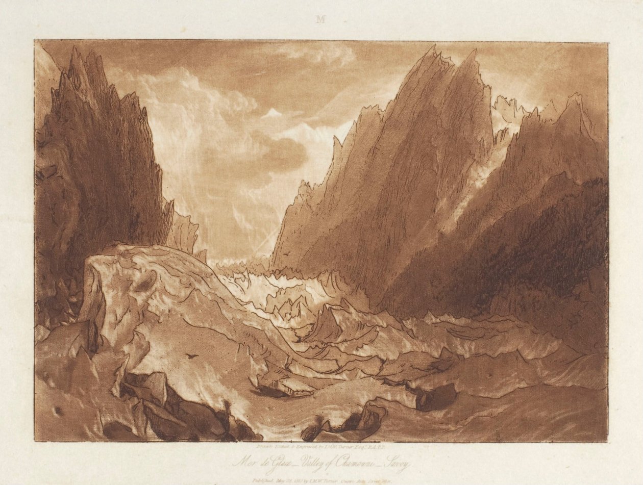 Mer de Glace alkotó: Joseph Mallord William Turner