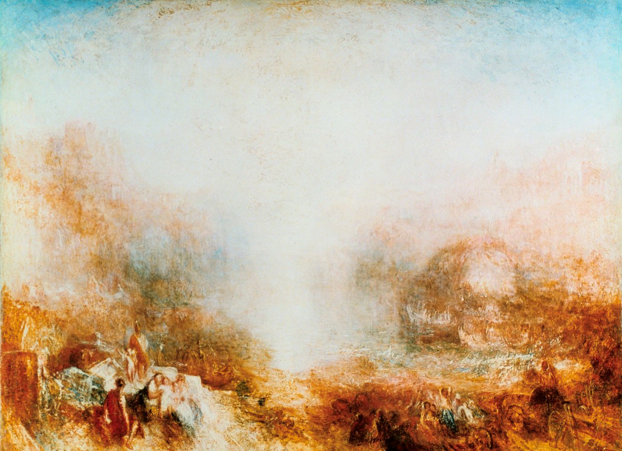 Merkúr elküldve Aeneas figyelmeztetésére, 1850 alkotó: Joseph Mallord William Turner