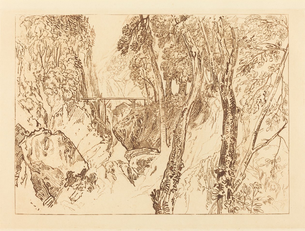 Malom a Grand Chartreuse közelében alkotó: Joseph Mallord William Turner