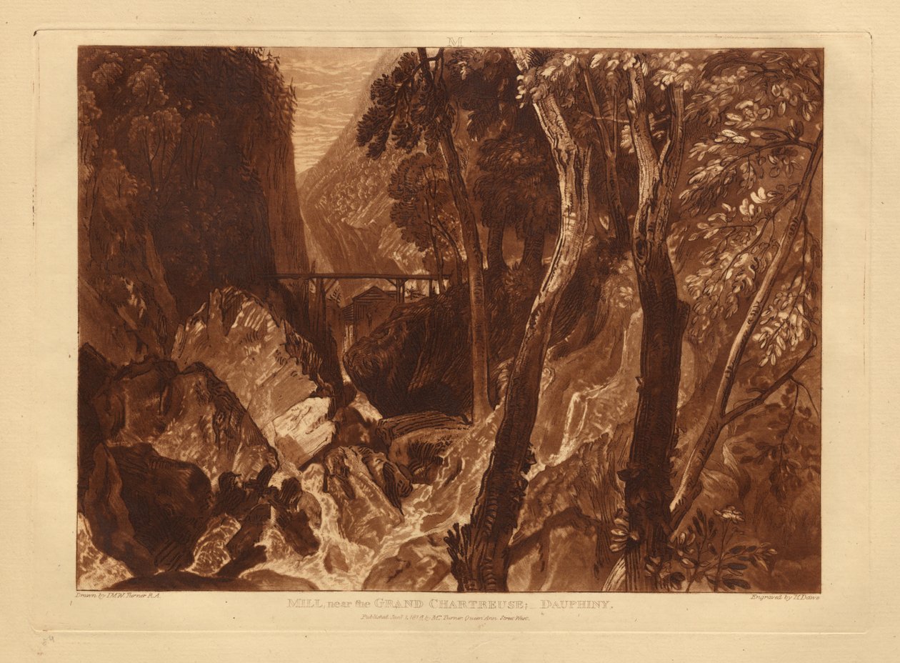 Malom a Grande Chartreuse közelében alkotó: Joseph Mallord William Turner