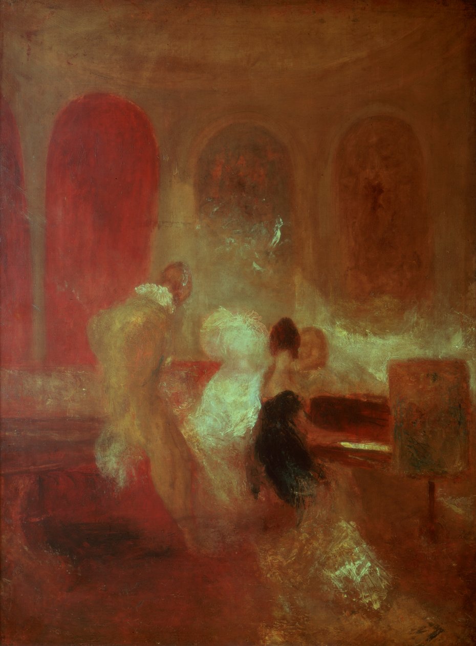 Music Party, East Cowes Castle, Wight-sziget, 1835 alkotó: Joseph Mallord William Turner