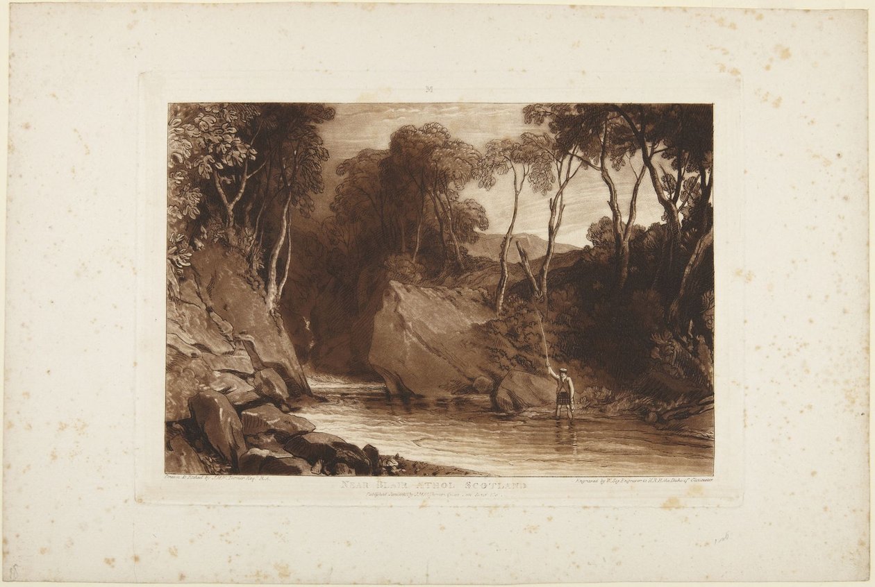 Blair Athol közelében, Skóciában alkotó: Joseph Mallord William Turner
