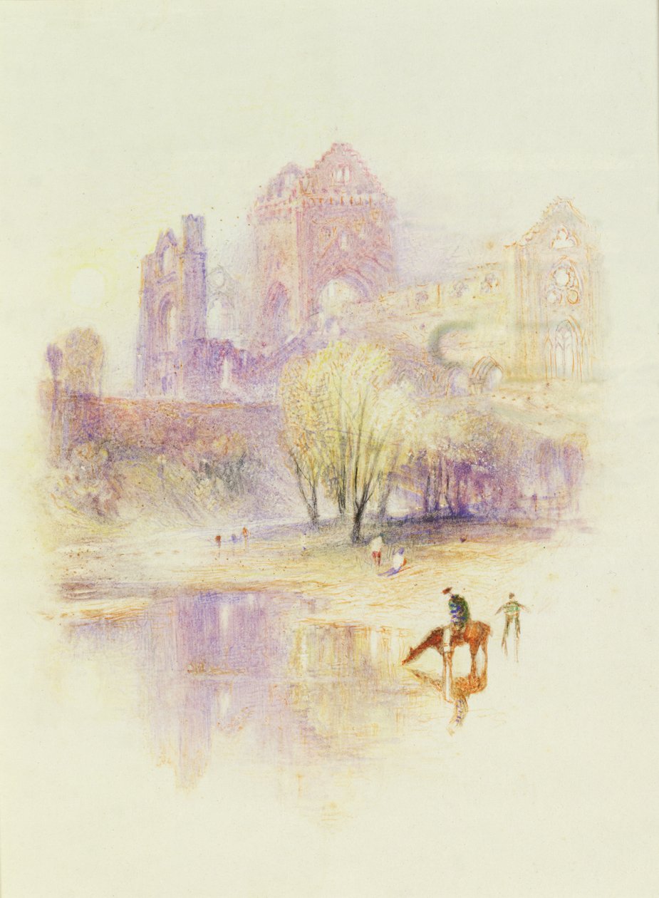 New Abbey, Dumfries közelében (pasztell, papíron) alkotó: Joseph Mallord William Turner