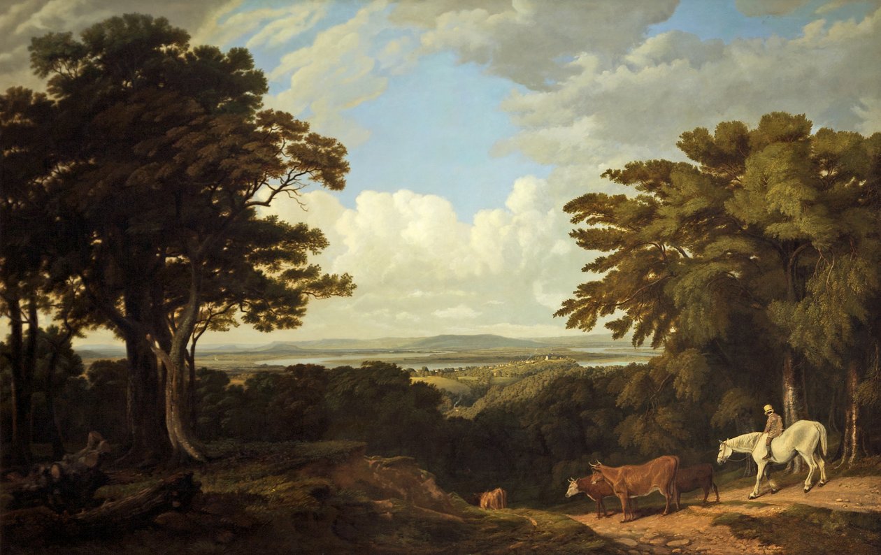 Newnham-on-Severn, Gloucestershire, Dean Hillből alkotó: Joseph Mallord William Turner