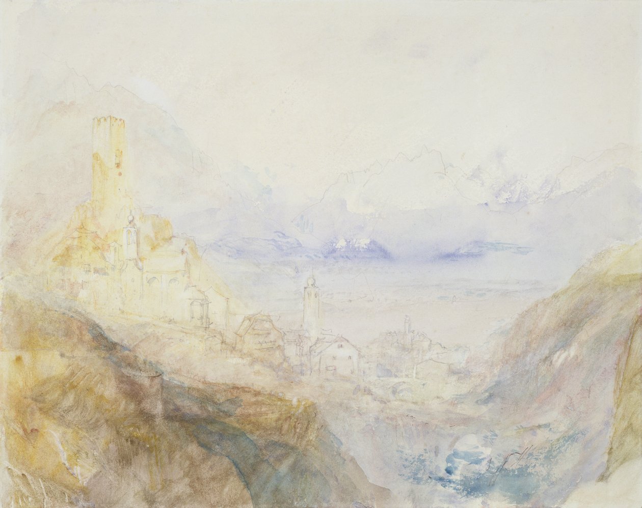 No.0588 Hospenthal, St. Gothard bukása, reggel (lásd még: 95126) alkotó: Joseph Mallord William Turner