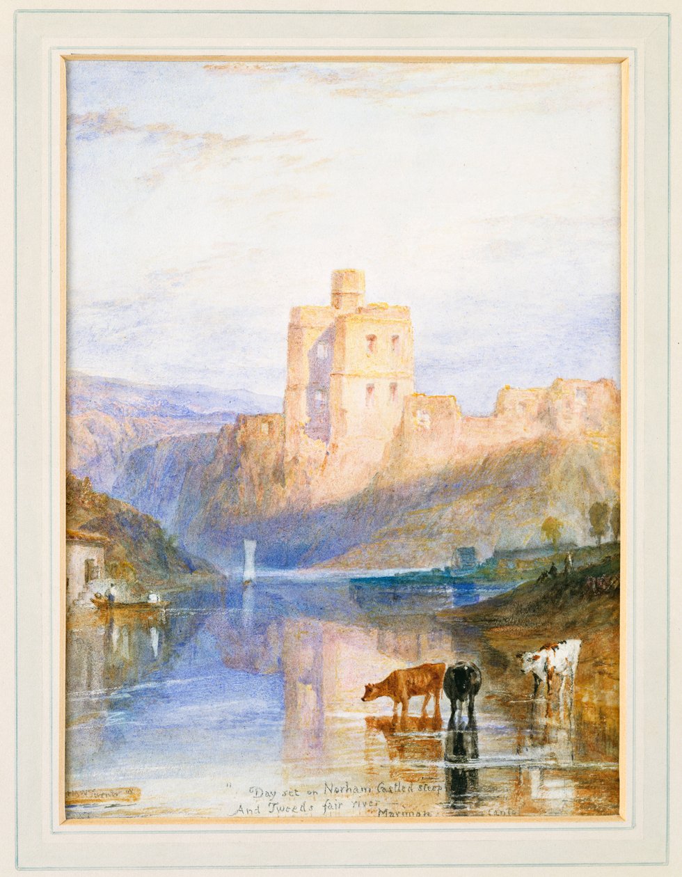 Norham Castle: Sir Walter Scott illusztrációja Marmionhoz, 1818 alkotó: Joseph Mallord William Turner