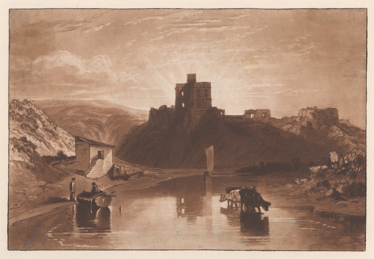 A Norham-kastély a Tweed folyónál alkotó: Joseph Mallord William Turner