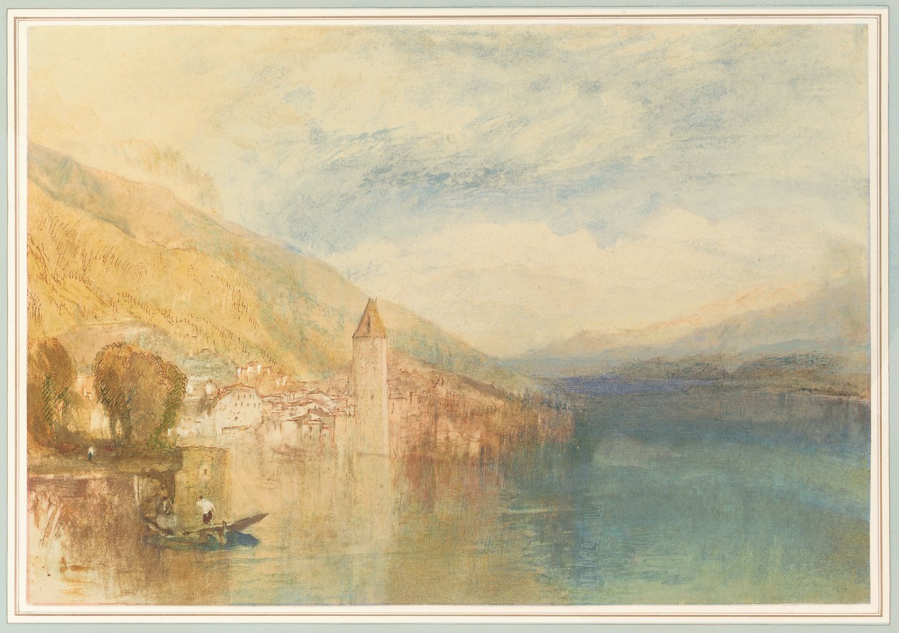 Oberhofen a Thun-tónál, Svájc alkotó: Joseph Mallord William Turner